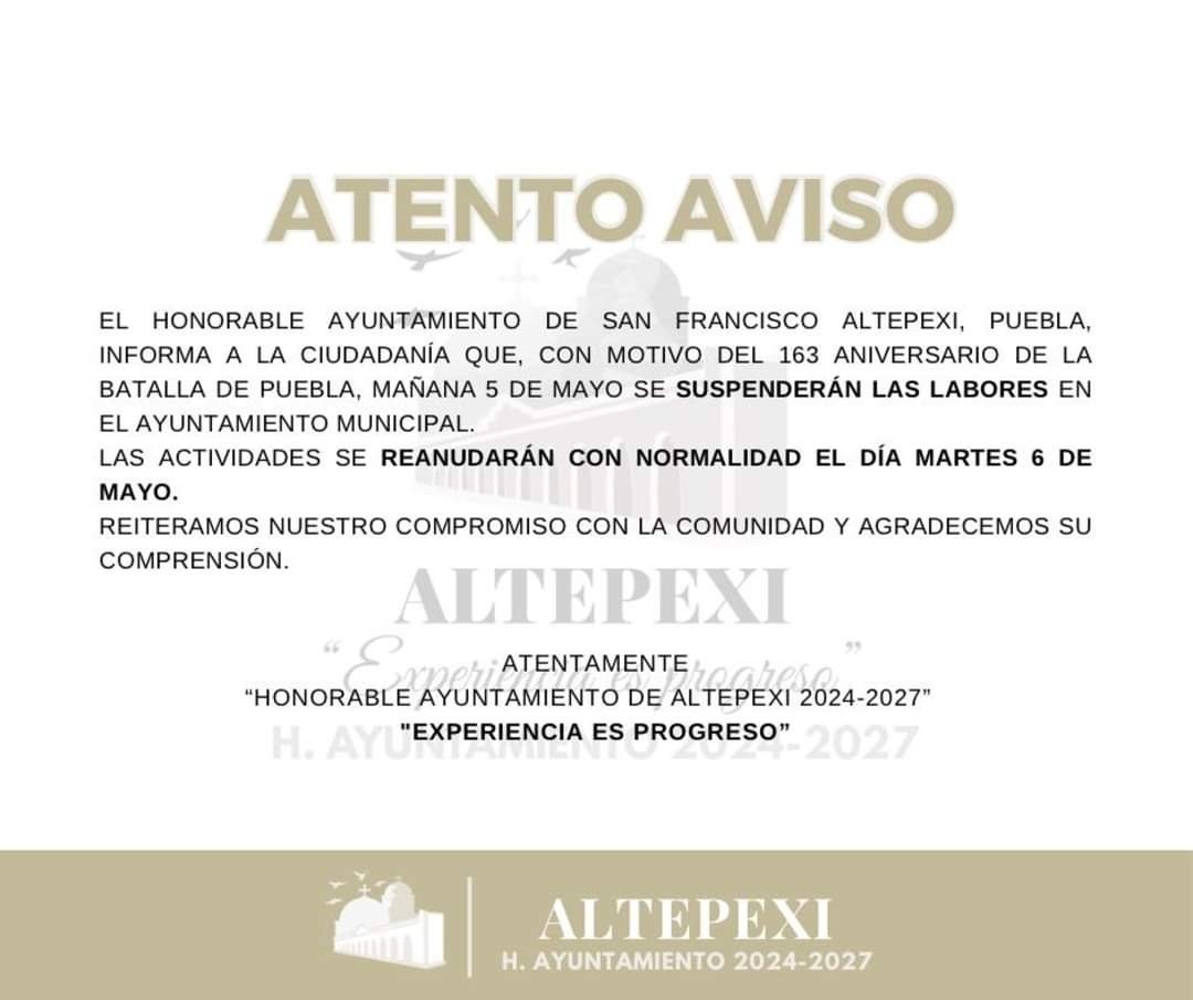 🔴AVISO IMPORTANTE 5 MAYO 2025🔴