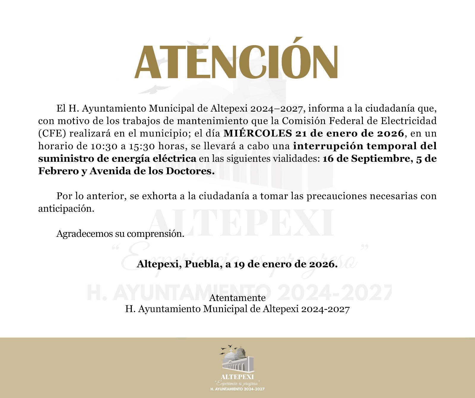 🔴AVISO IMPORTANTE 19 ENERO 2026🔴