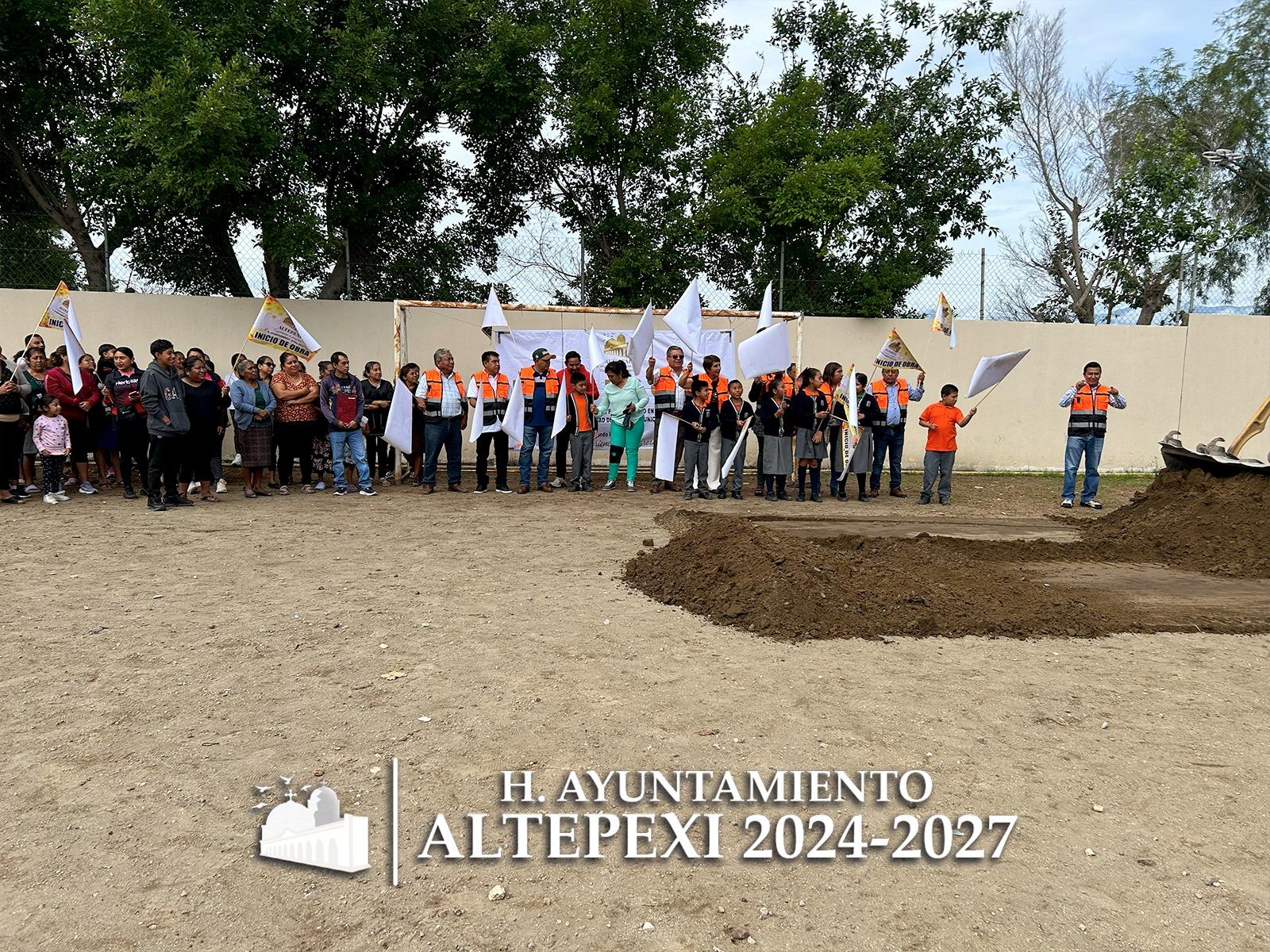 Inicia la construcción de una nueva cancha deportiva en la Primaria América