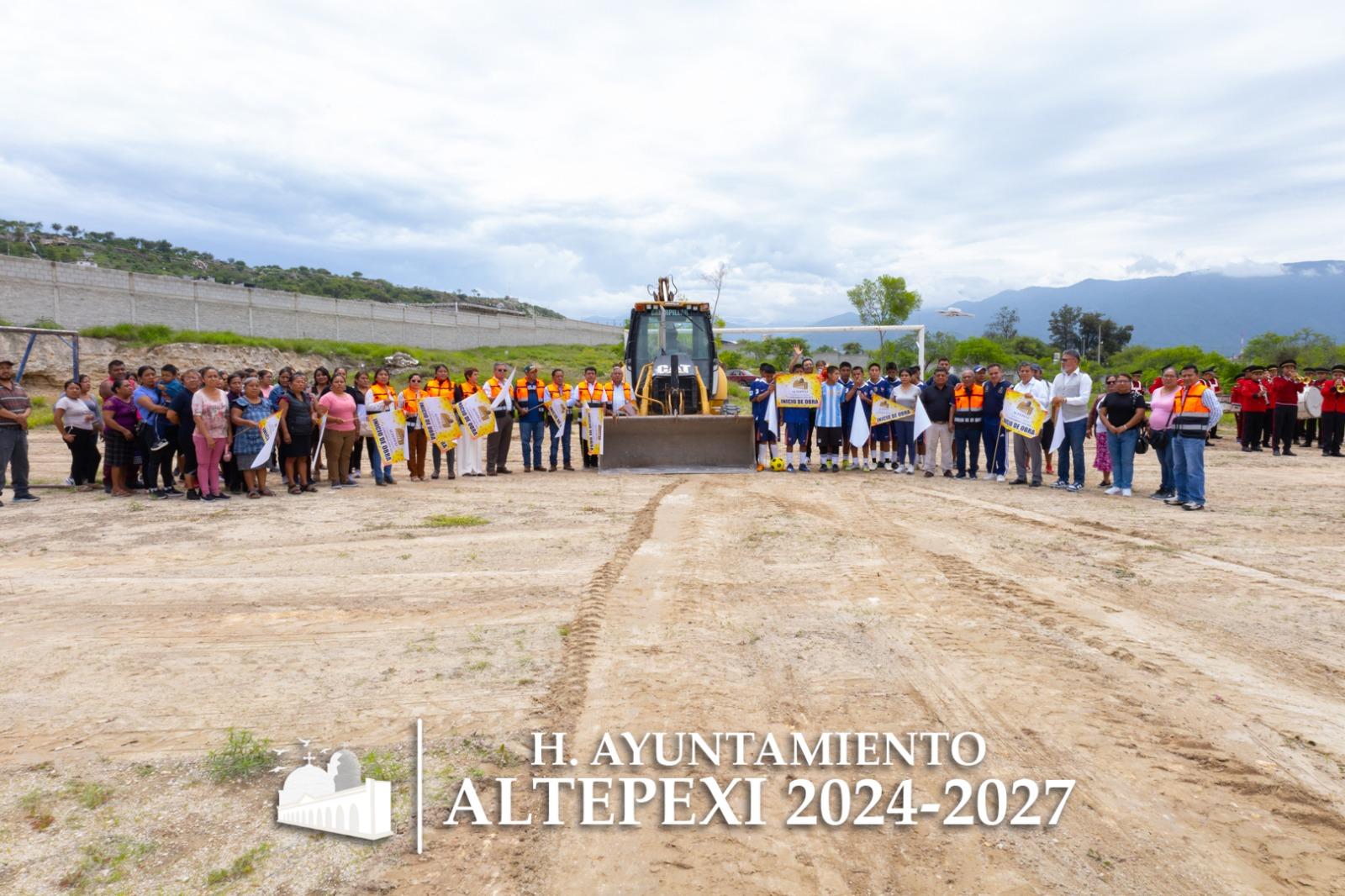 Inicia construcción de cancha deportiva en la Secundaria Antonio García Cubas