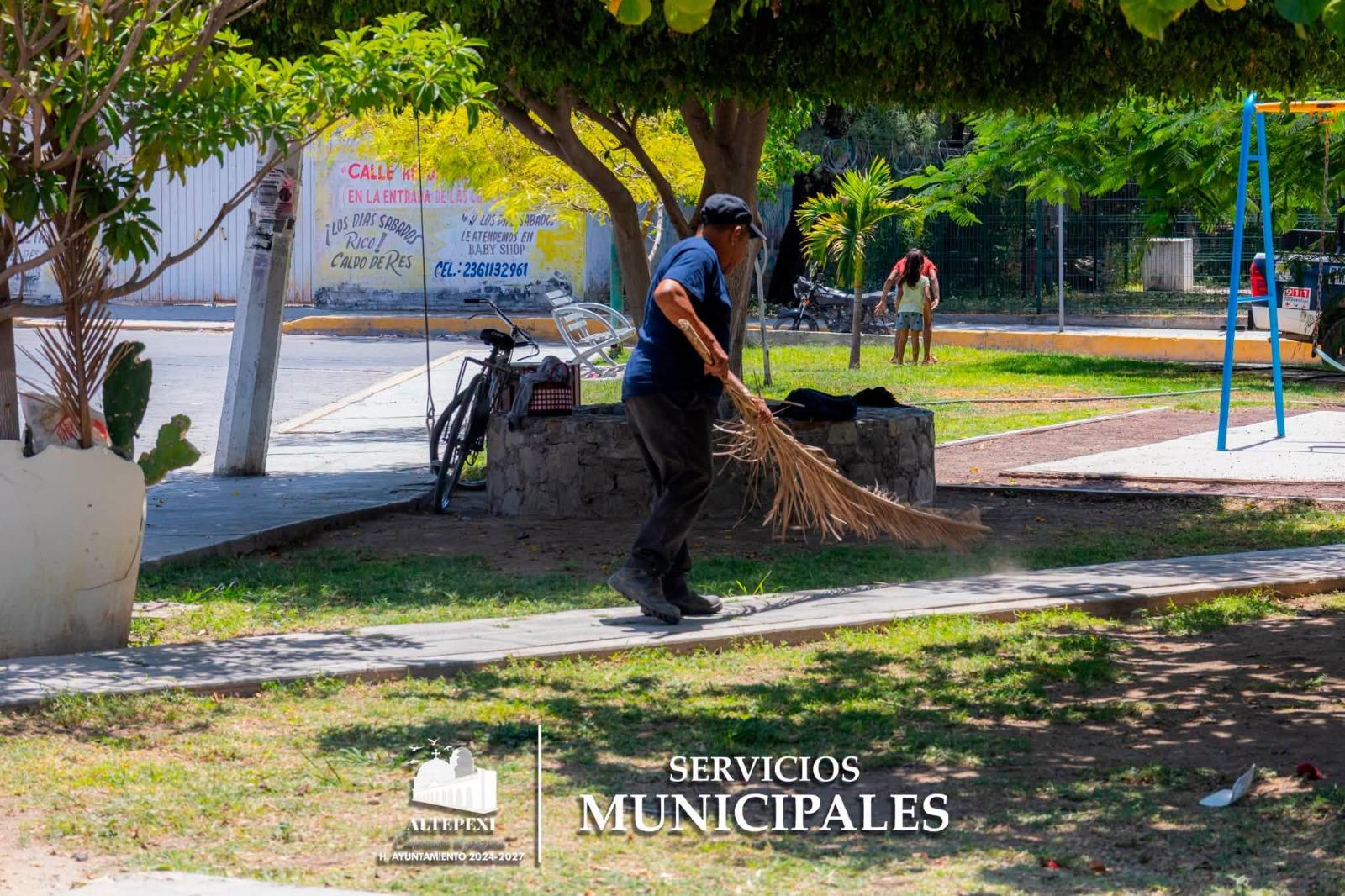 ¡Seguimos trabajando por un Altepexi más limpio y verde!